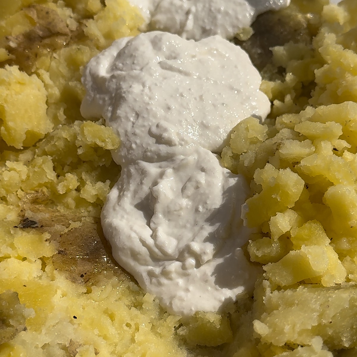 cottage cheese and potatoes