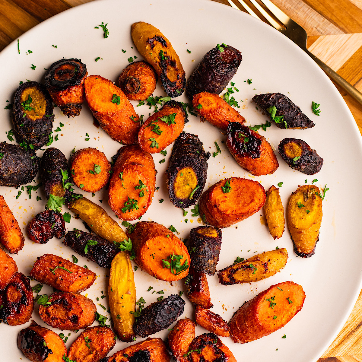 maple balsamic carrots