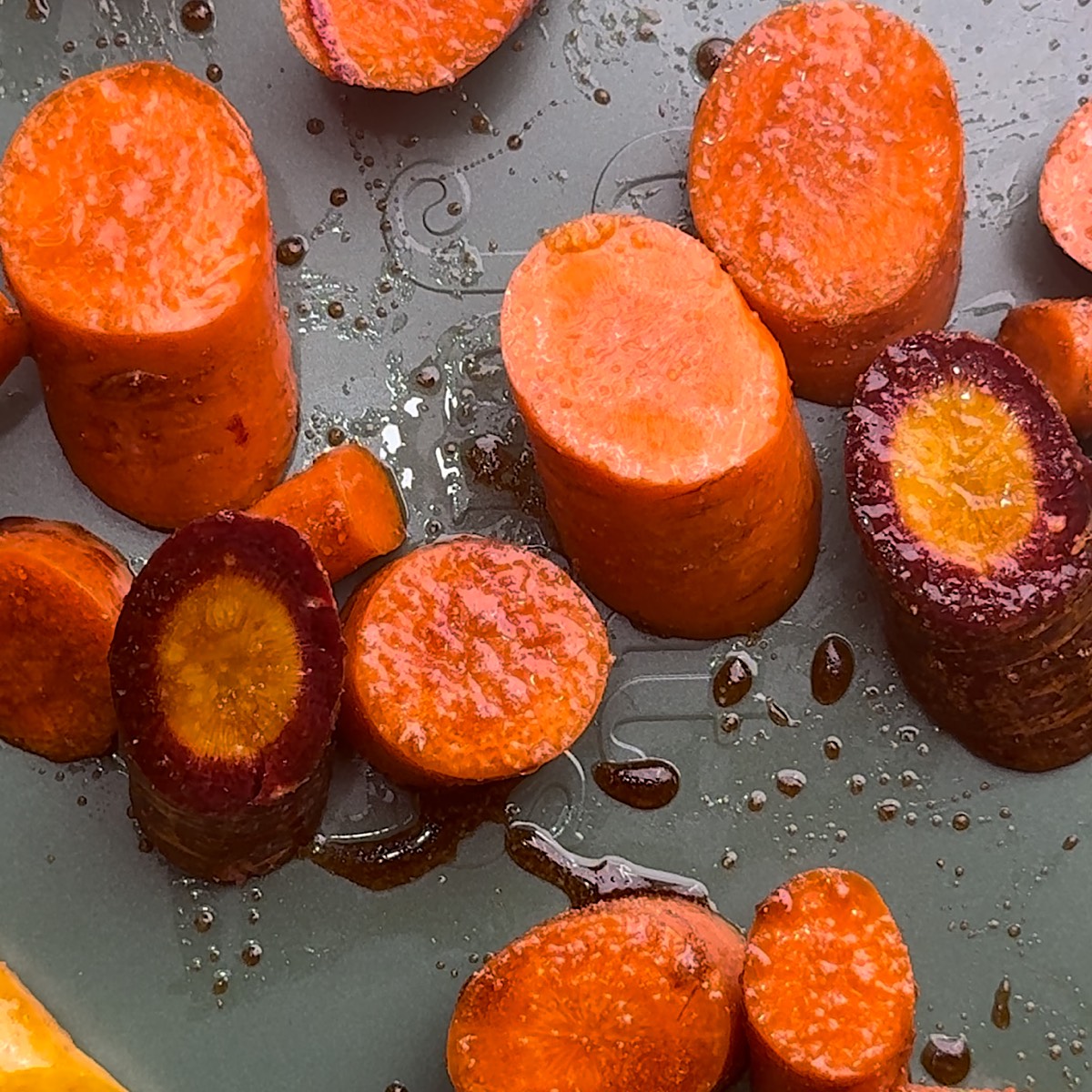 carrots on sheet pan