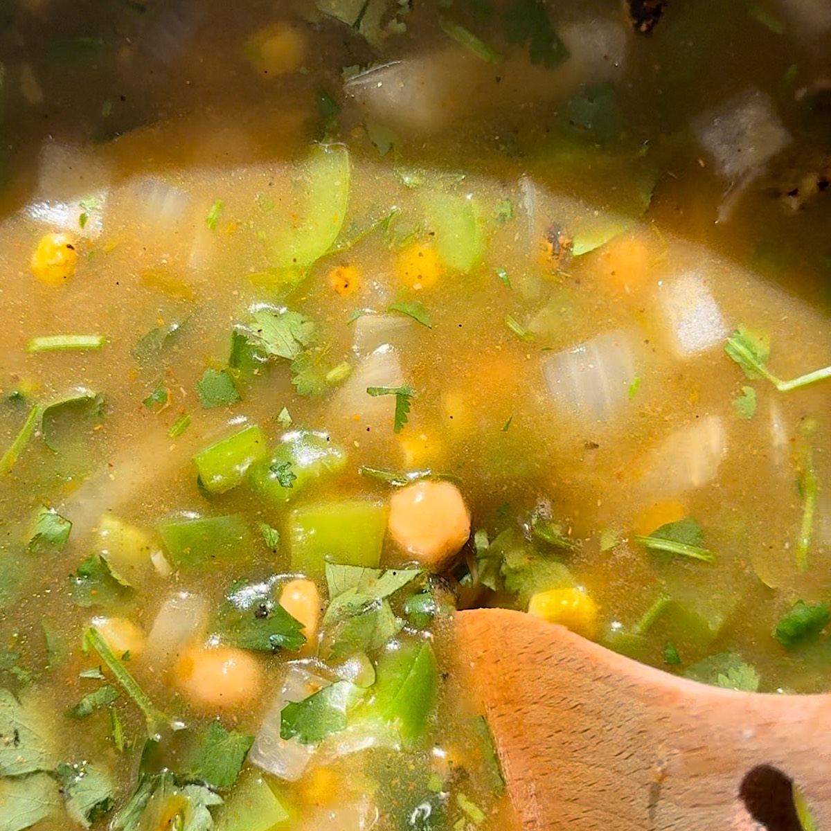 soup in pot