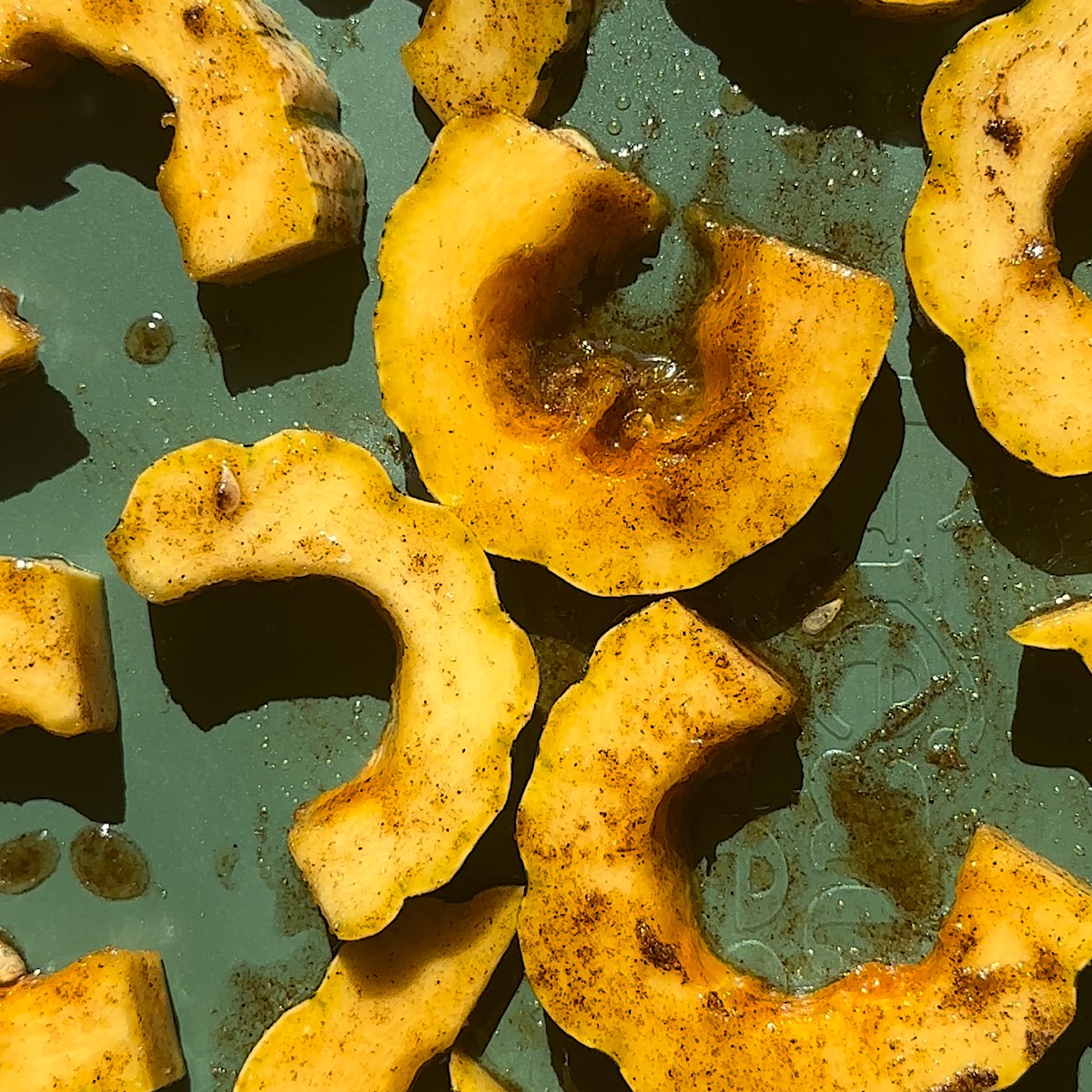 delicata squash on sheet pan