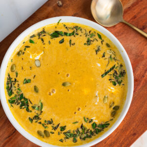 high protein pumpkin soup with cottage cheese