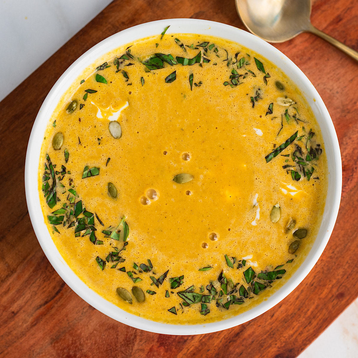 high protein pumpkin soup with cottage cheese