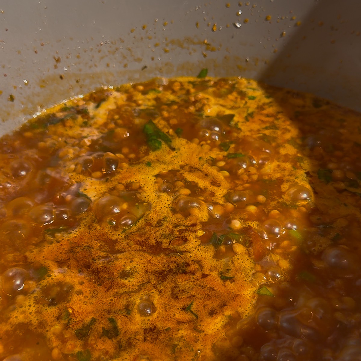 soup in pot