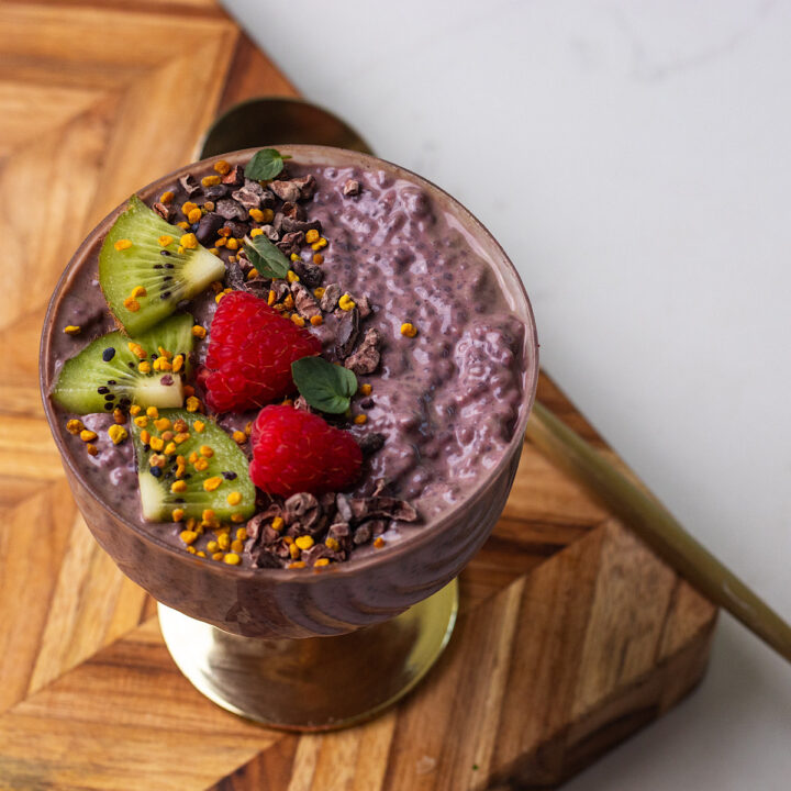 Acai Chia Pudding with Greek Yogurt - Avocado Skillet