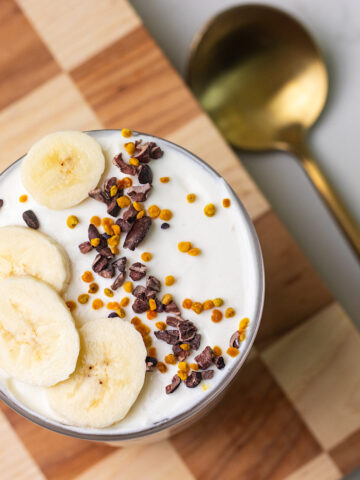 banana cream pie chia pudding