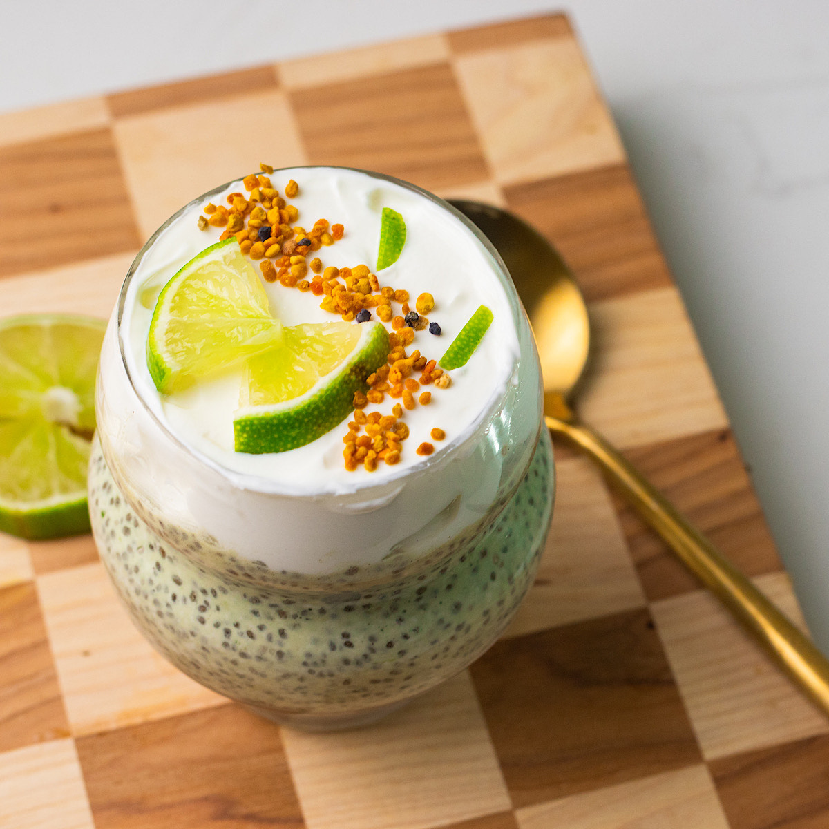 cottage cheese key lime pie chia pudding