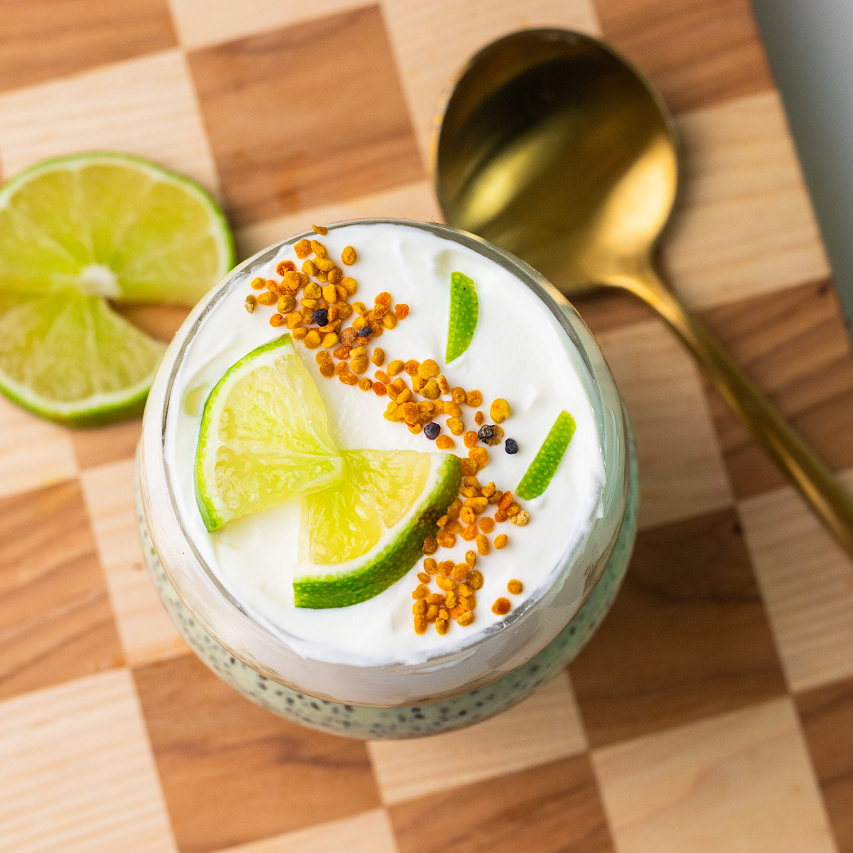 cottage cheese key lime pie chia pudding
