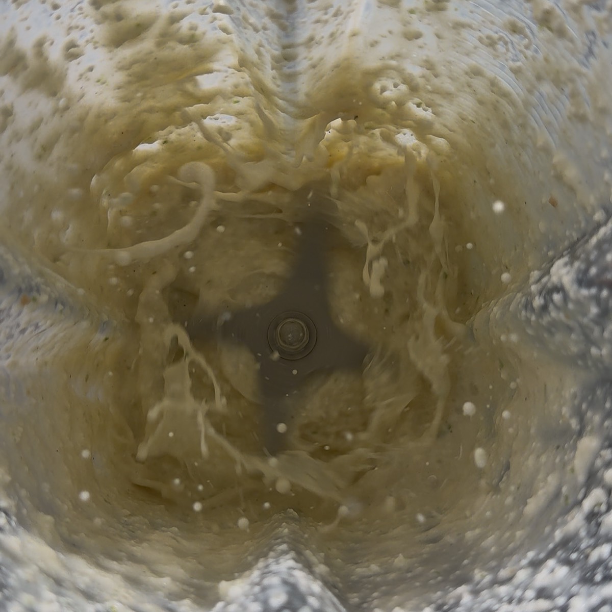 key lime pie mixture in blender