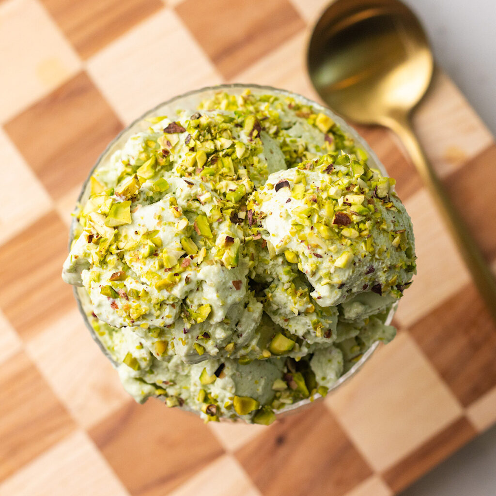 Pistachio Cottage Cheese Ice Cream (High Protein)