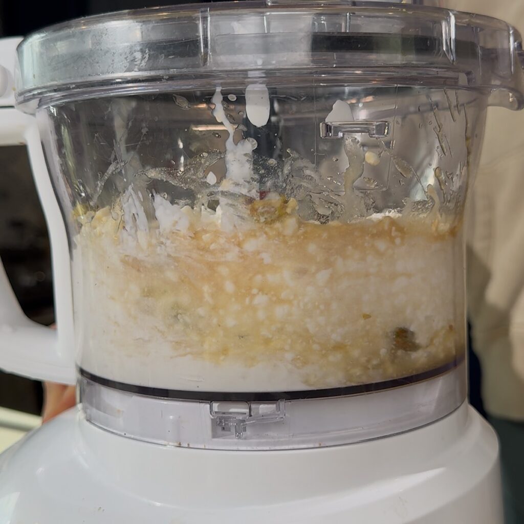 ice cream in blender