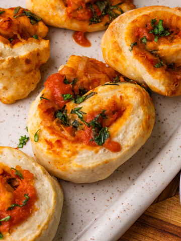 cottage cheese pizza rolls (high protein)