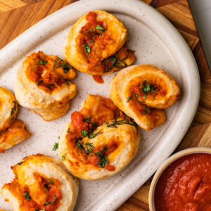 cottage cheese pizza rolls (high protein)