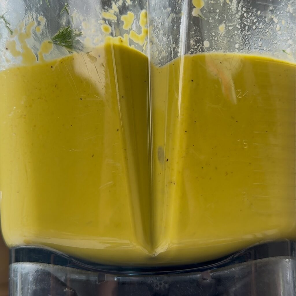 sauce in blender