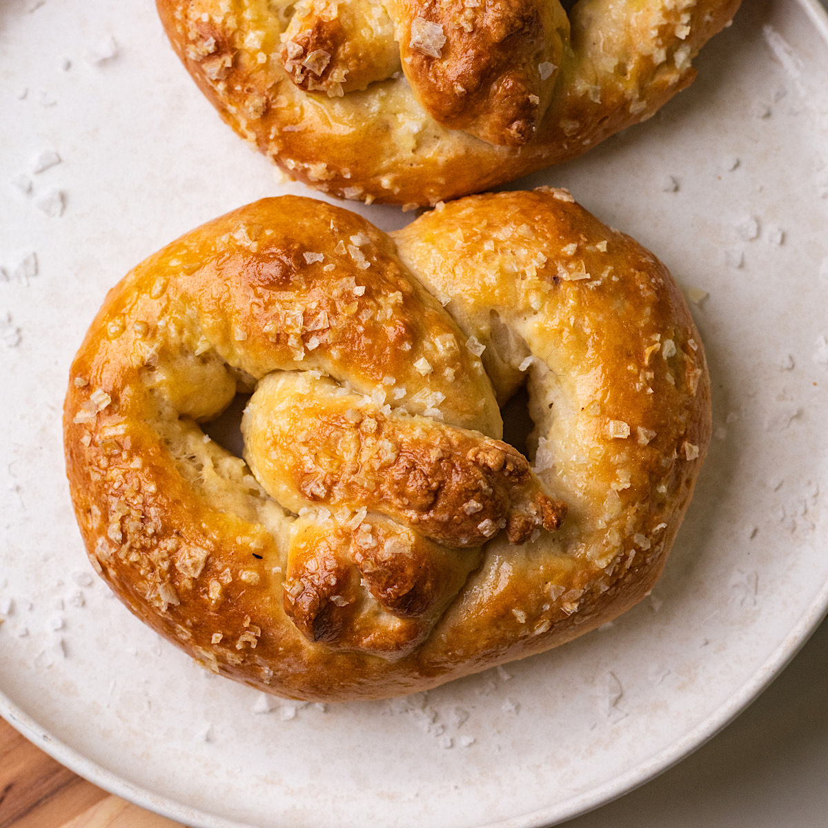 high protein cottage cheese soft pretzel
