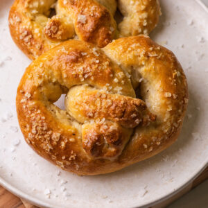 High Protein Cottage Cheese Soft Pretzel