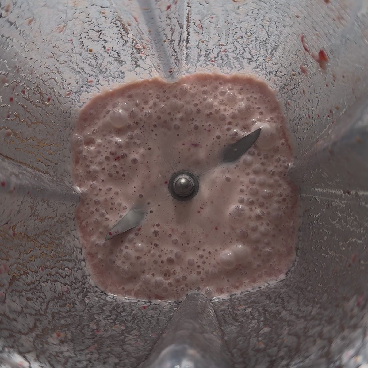raspberry mixture in blender