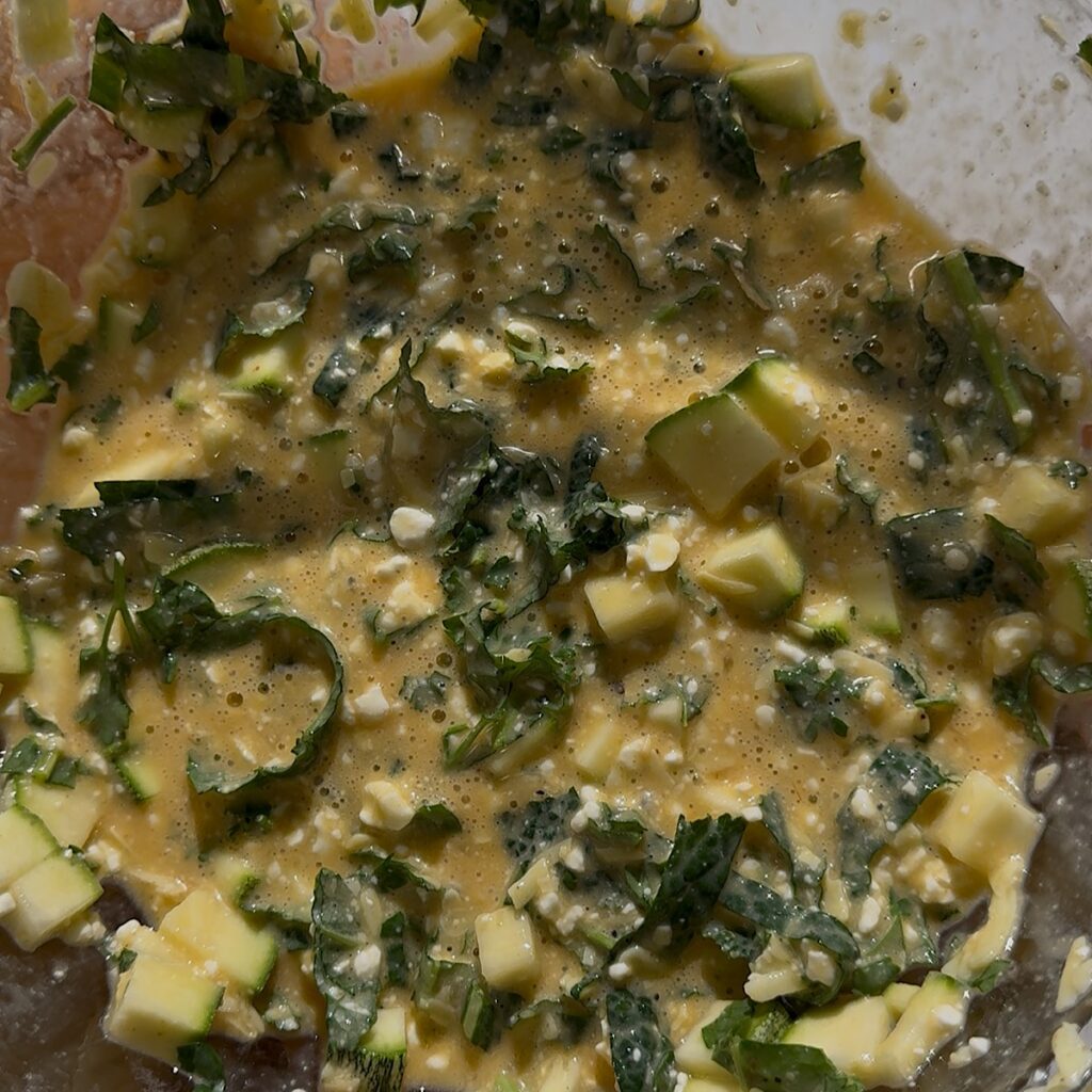 egg batter in bowl