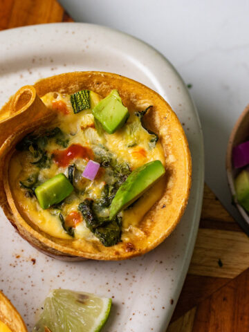 high protein taco egg cups
