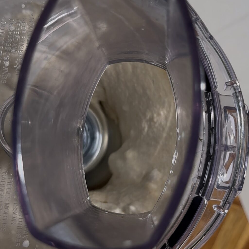 ice cream blending in food processor