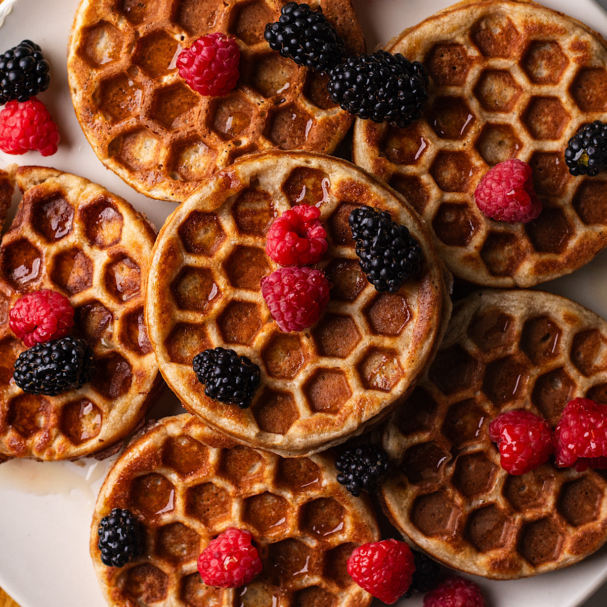 high protein cottage cheese waffles