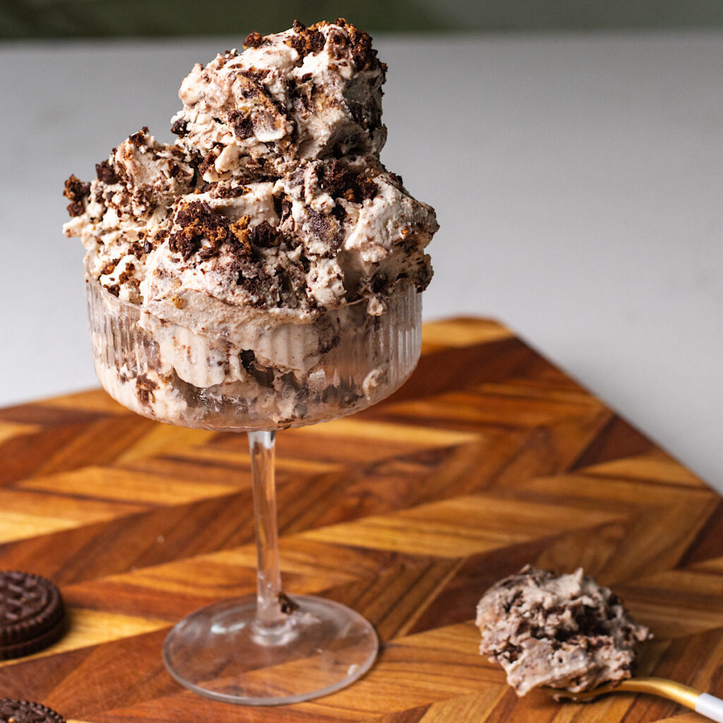 cookies and cream cottage cheese ice cream