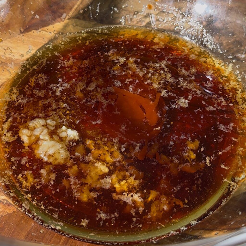 dressing in bowl