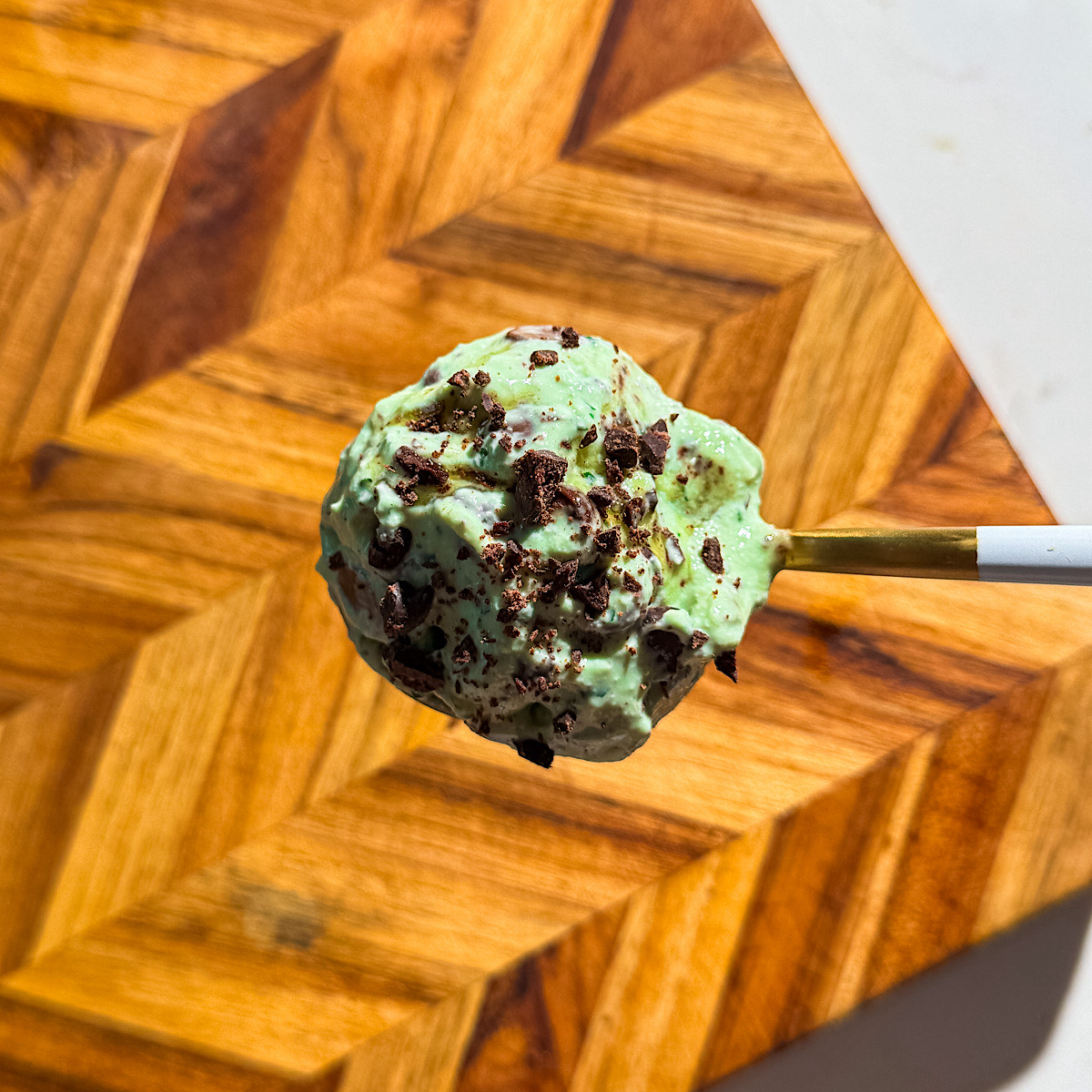 high protein cottage cheese mint chip ice cream