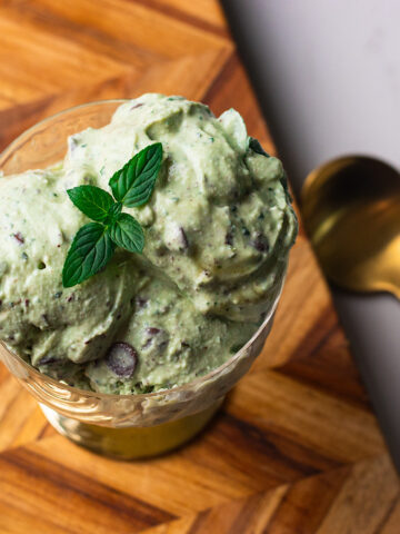 high protein cottage cheese mint chip ice cream