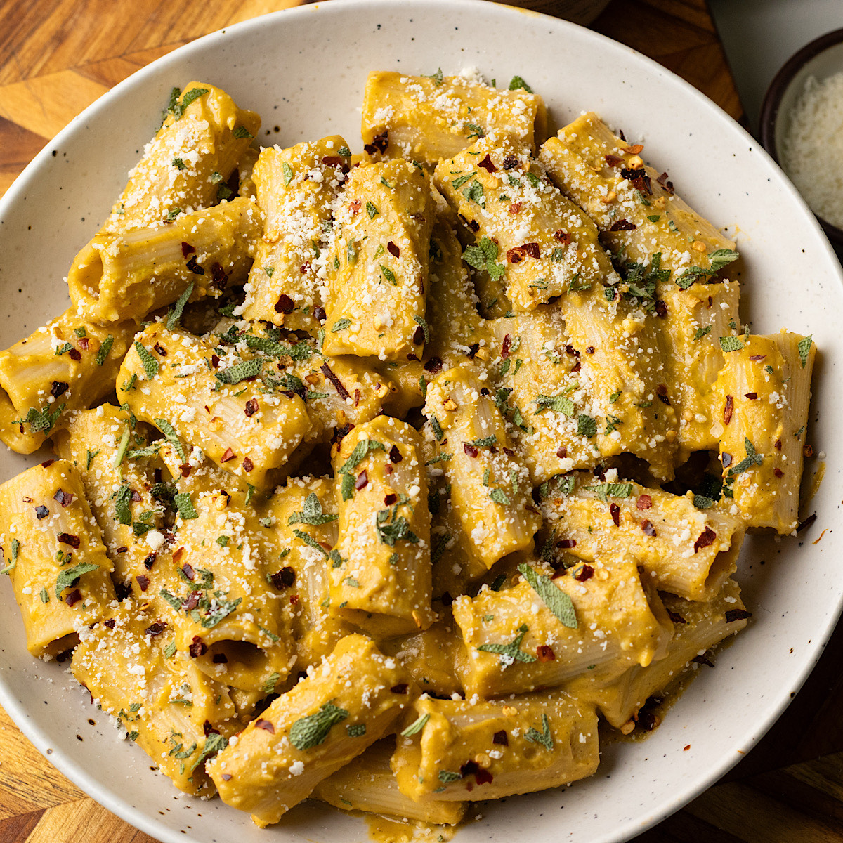 Creamy Butternut Squash Ricotta Pasta with Bone Broth