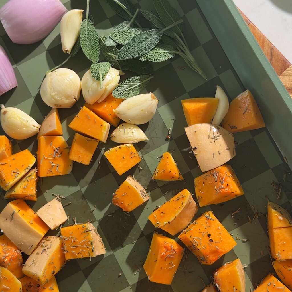 veggies on sheet pan