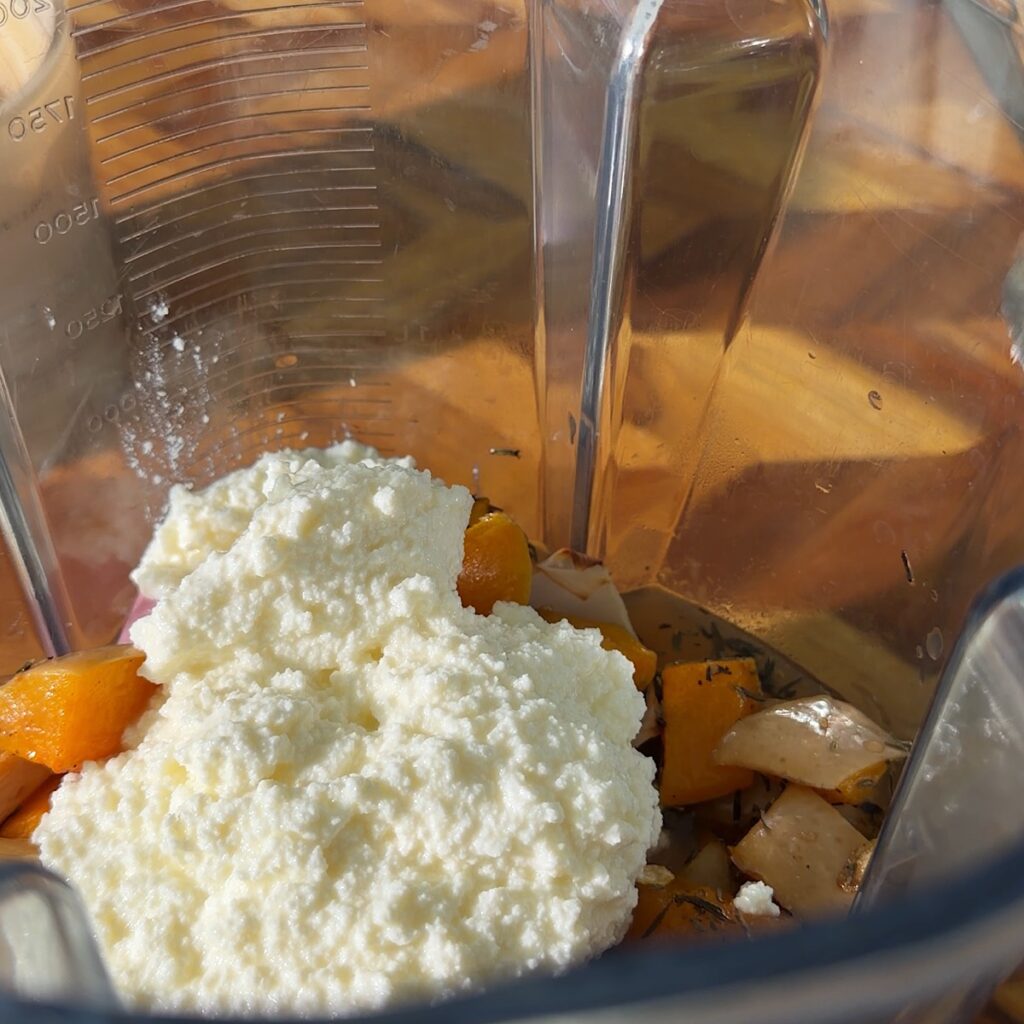 pasta sauce ingredients in blender