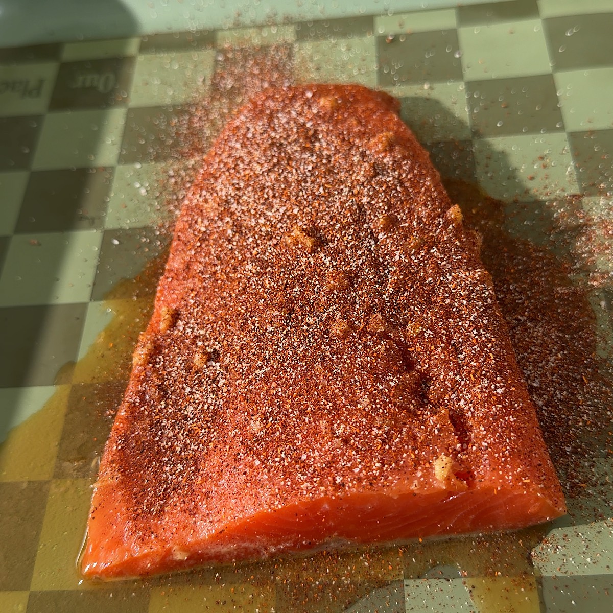 salmon on sheet pan