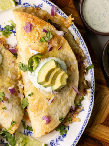 Crispy Baked Shrimp Tacos with Cilantro Lime Sauce
