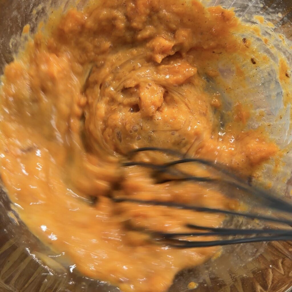 pancake batter in bowl