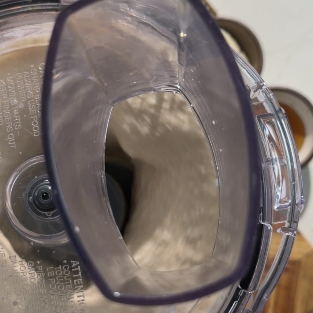 cake batter in blender