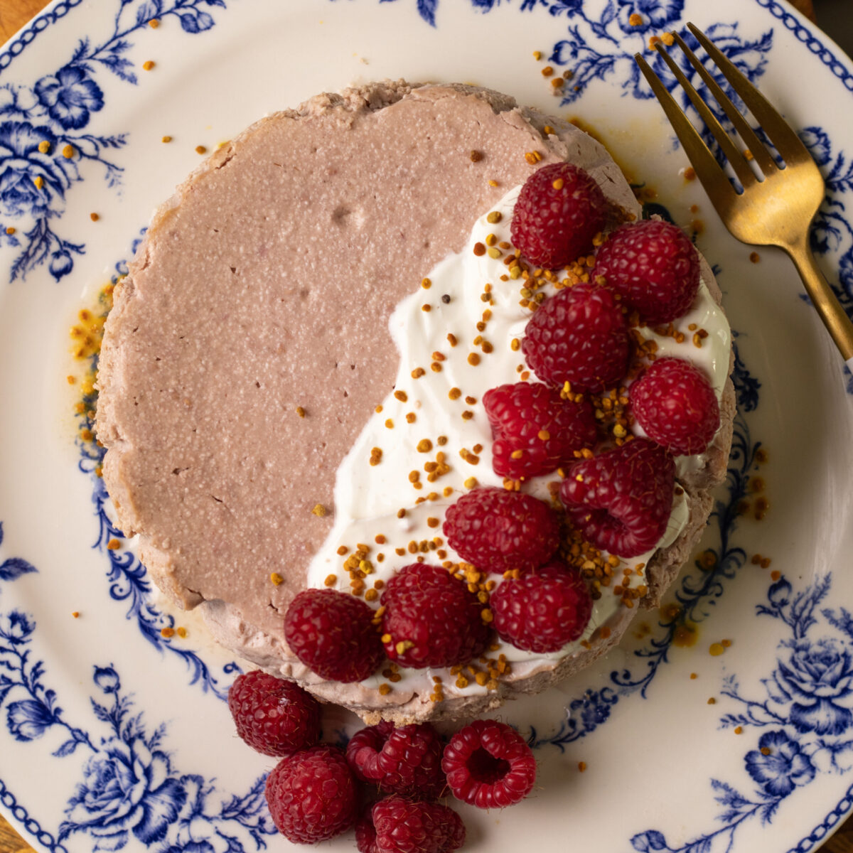 high protein raspberry cottage cheese cheesecake
