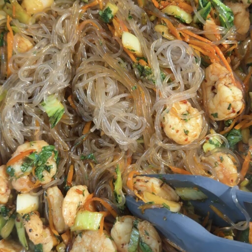 stir fry in pan