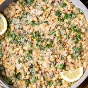 one pot lemon pepper beans