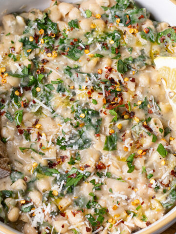 one pot lemon pepper beans