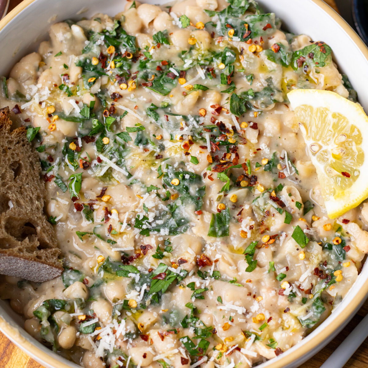 one pot lemon pepper beans