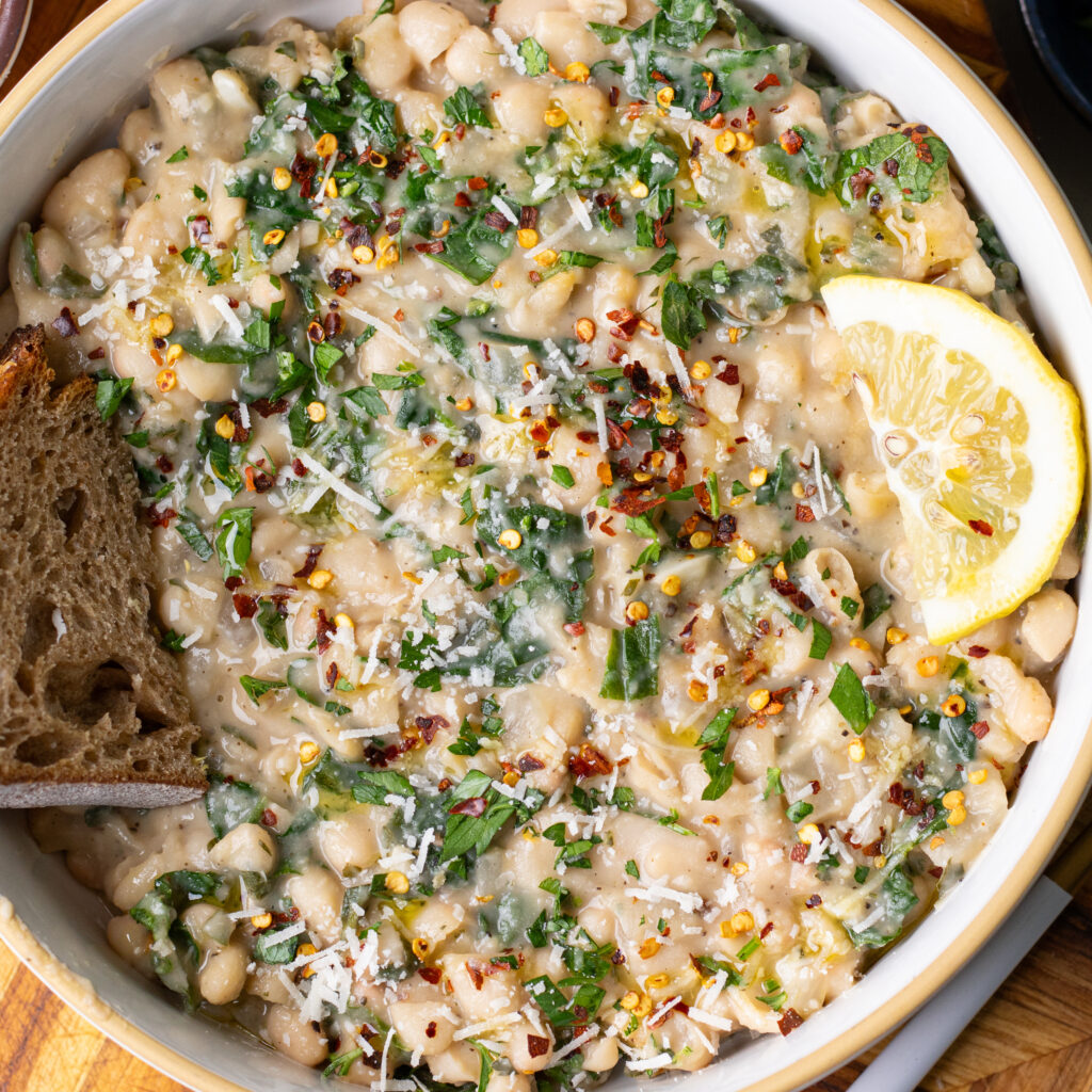 one pot lemon pepper beans