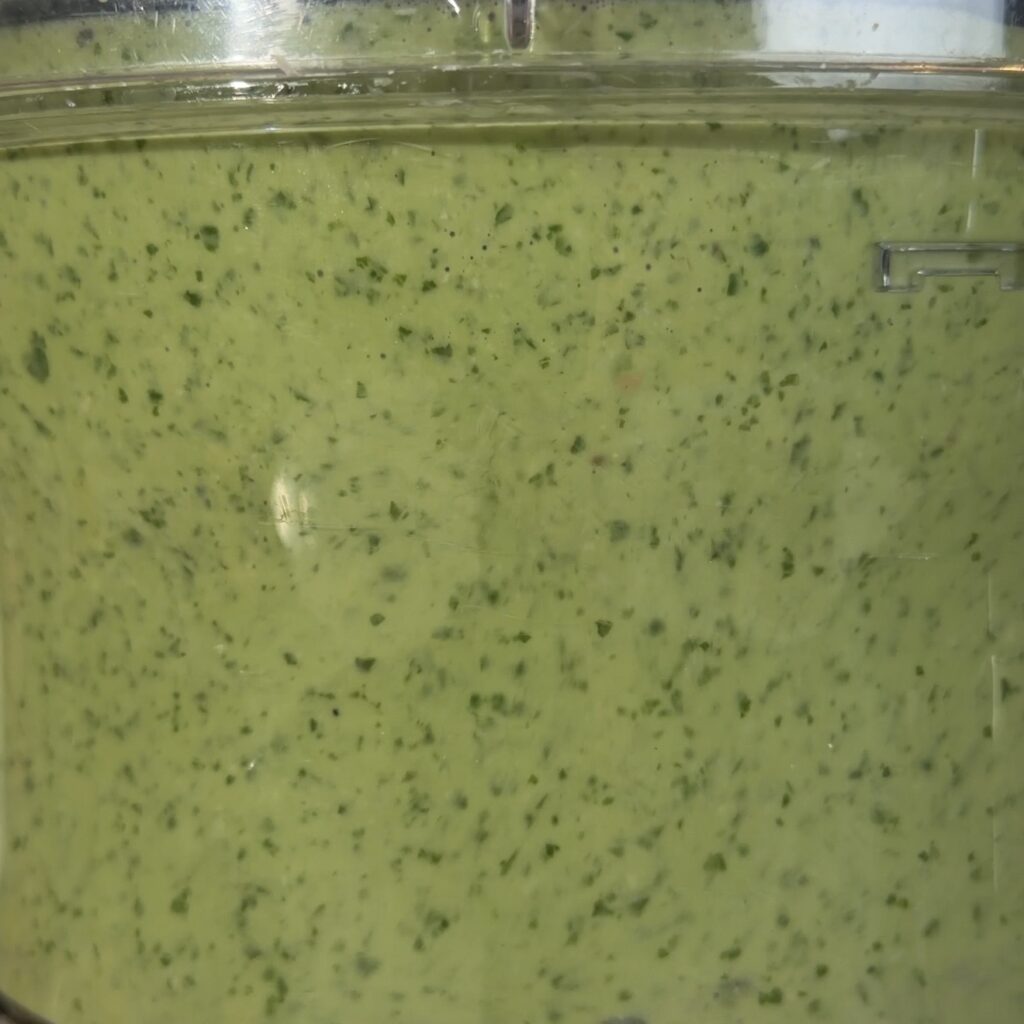 dressing in food processor