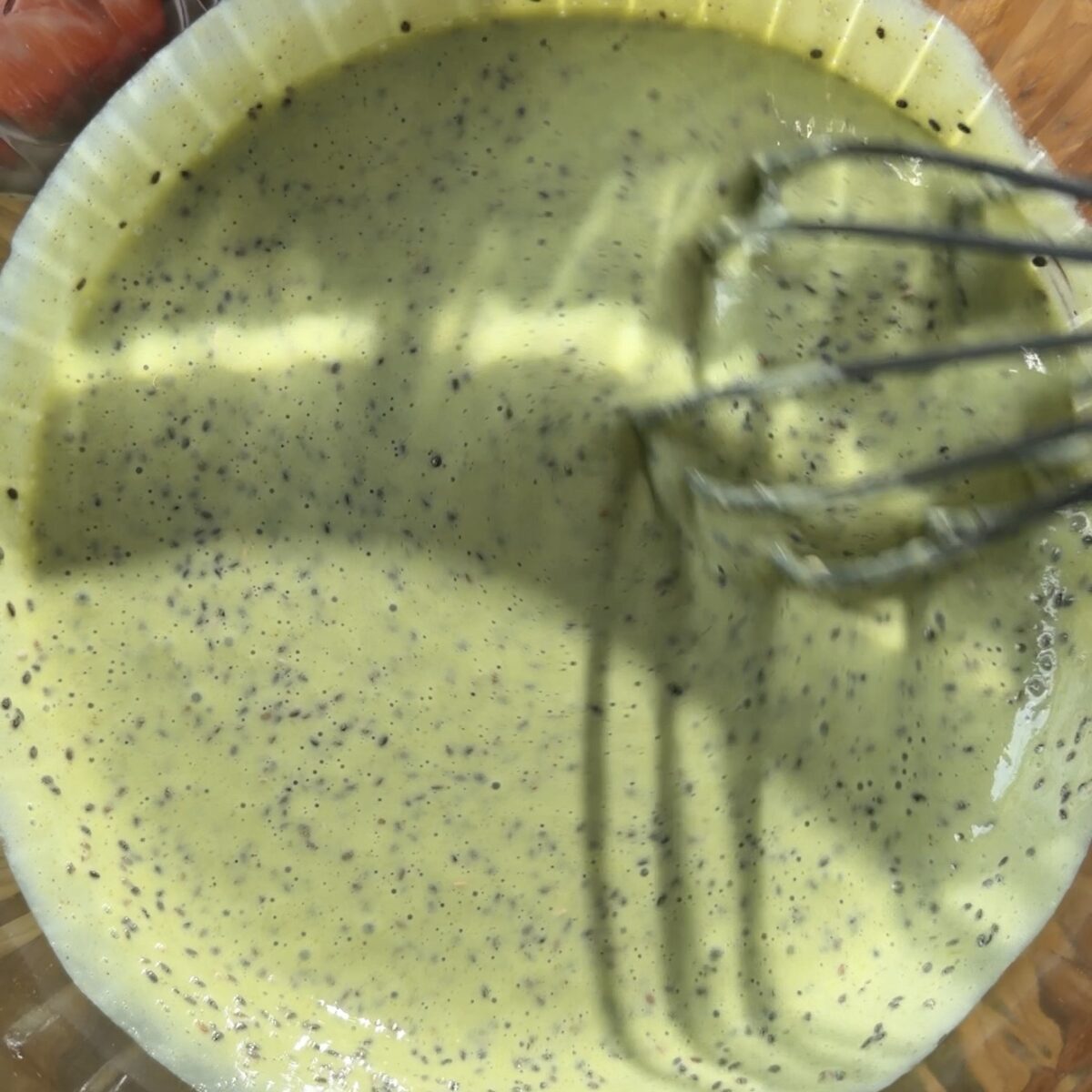 chia mixture in bowl