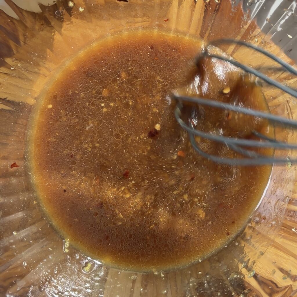 dressing in bowl