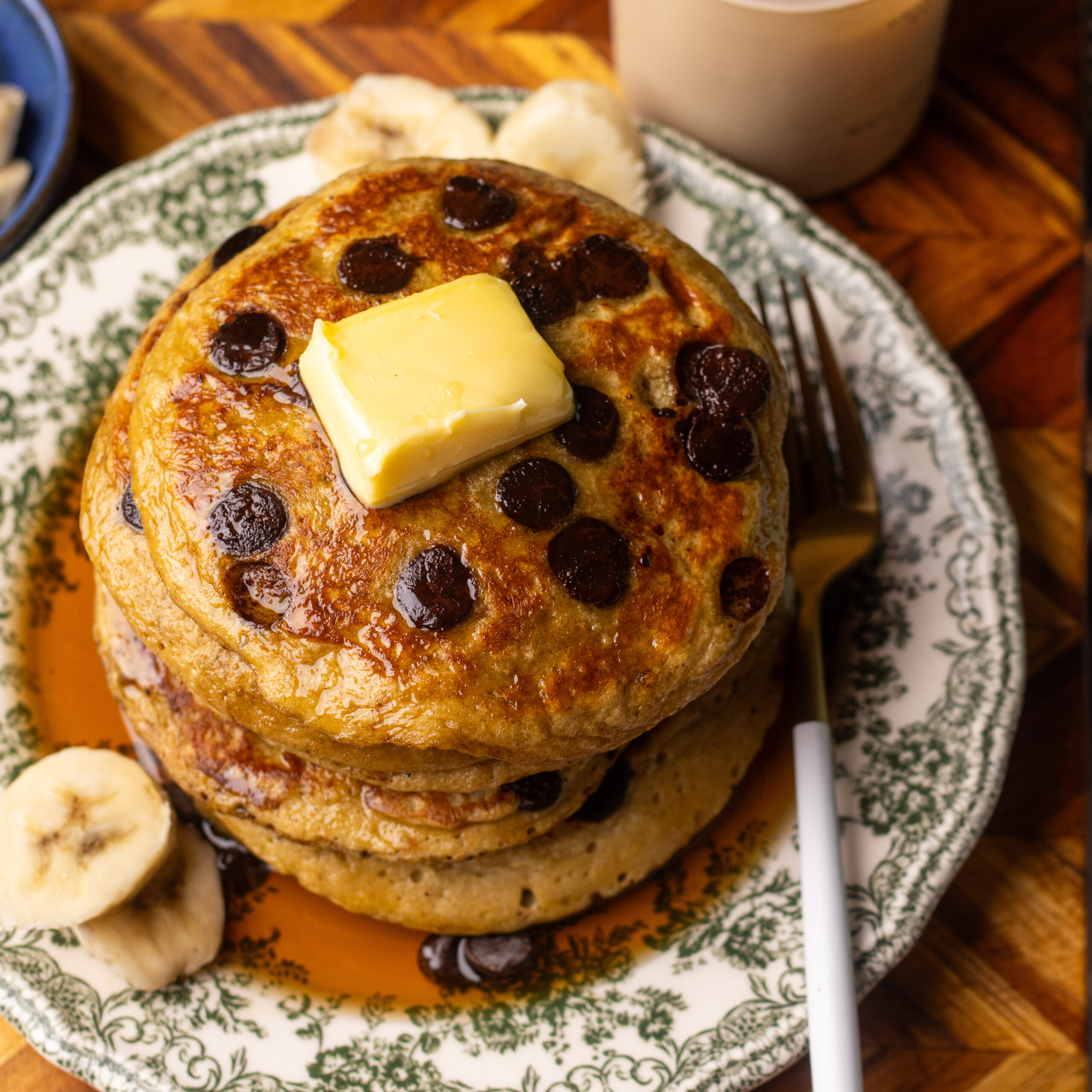 High Protein Banana Oatmeal Cottage Cheese Pancakes