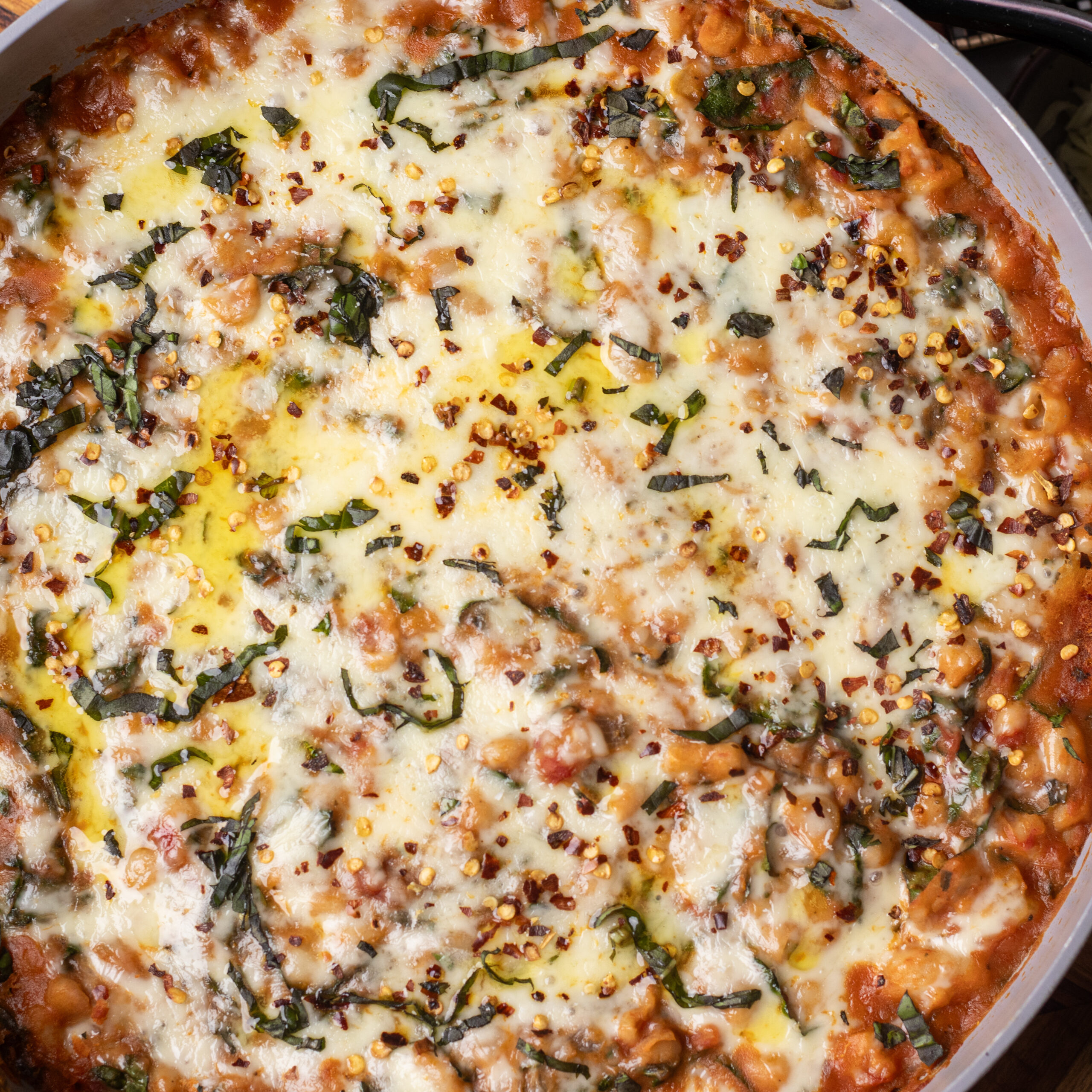 high protein pizza beans