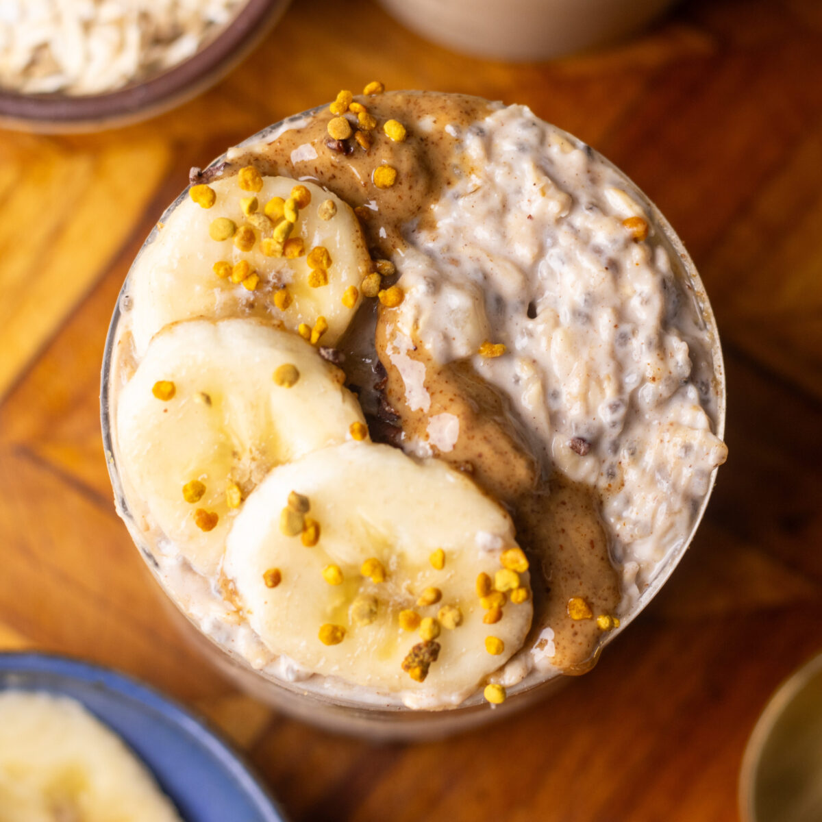 High Protein Banana Pudding Overnight Oats