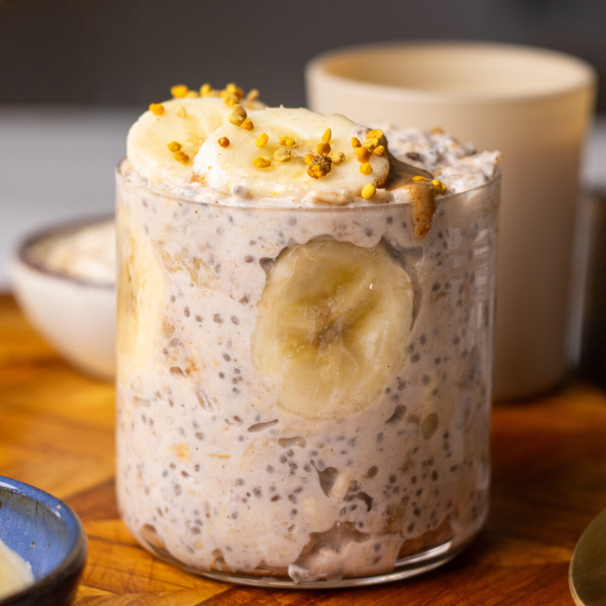 High Protein Banana Pudding Overnight Oats
