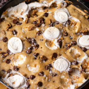 s'mores cottage cheese cookie skillet (high protein)